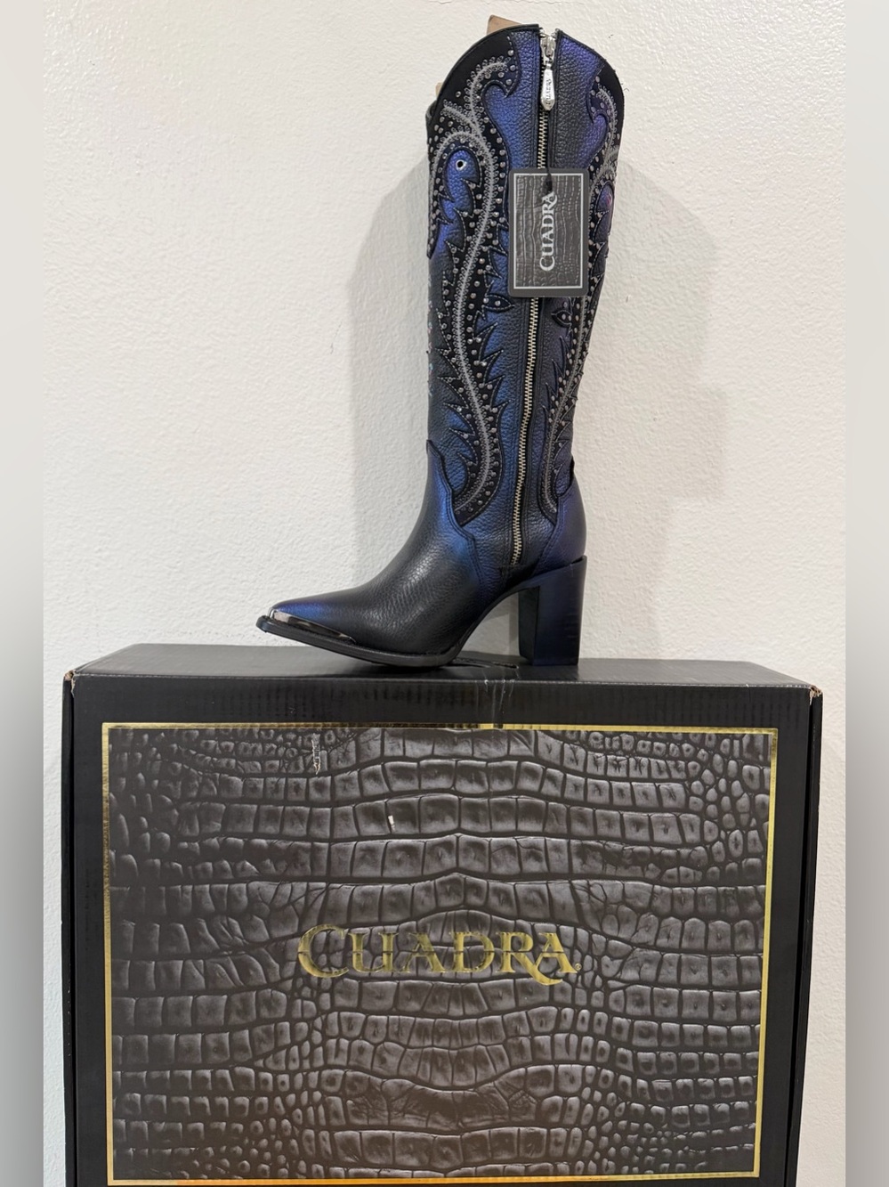 NIB CUADRA Women Leather High Boots size 7 - Picture 5 of 9